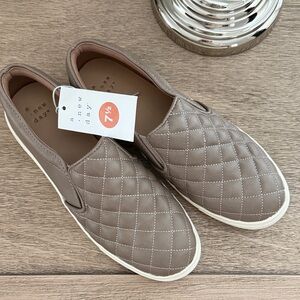 A New Day women’s Quilted Slip-On Loafers - Tan